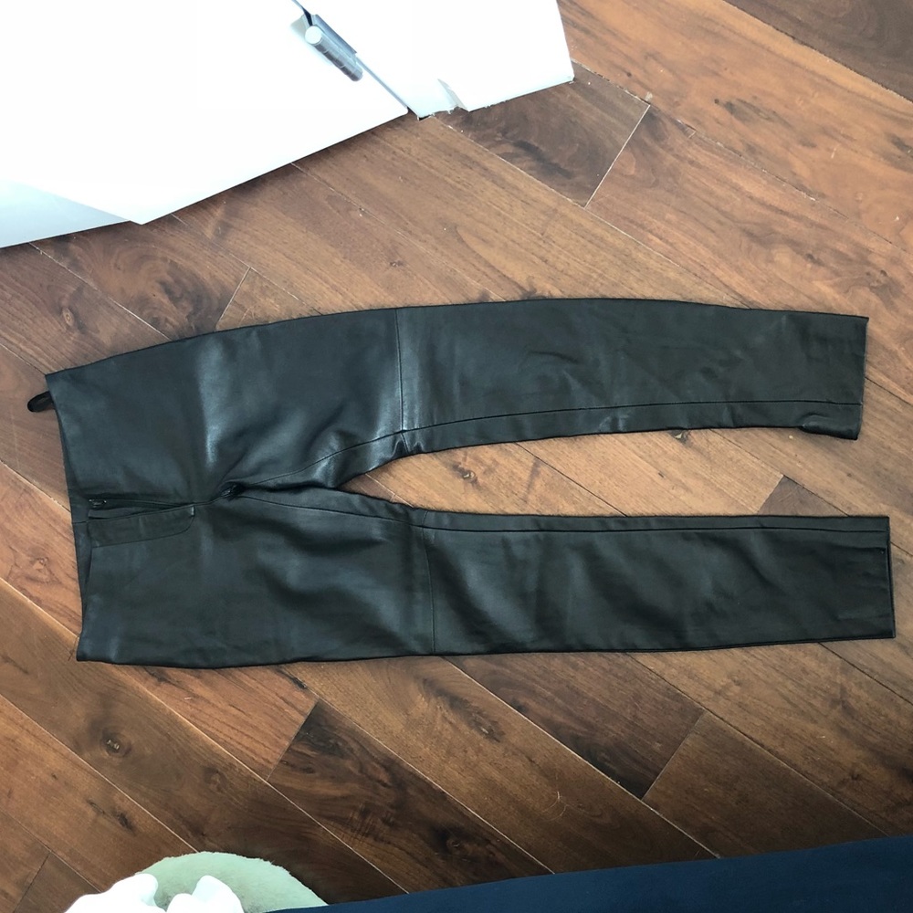 Bebe Genuine leather pants